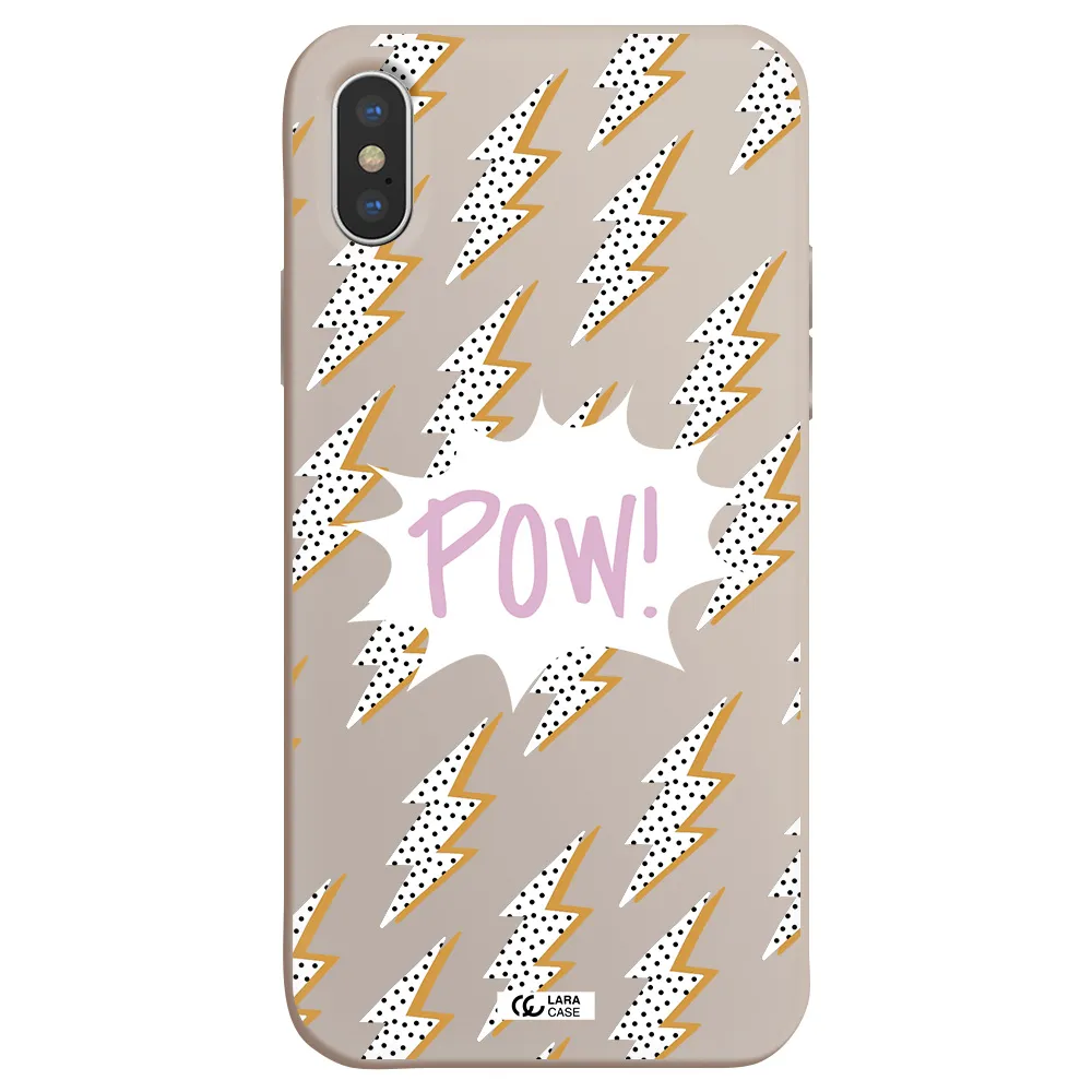 Thunder Apple iPhone XS Silicone Stone Case