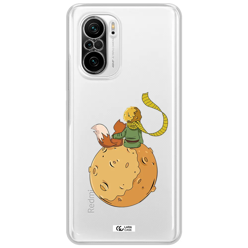 A Cartoon Of A Fox And A Fox Sitting On A Planet Xiaomi Poco F3 Clear Tpu Case