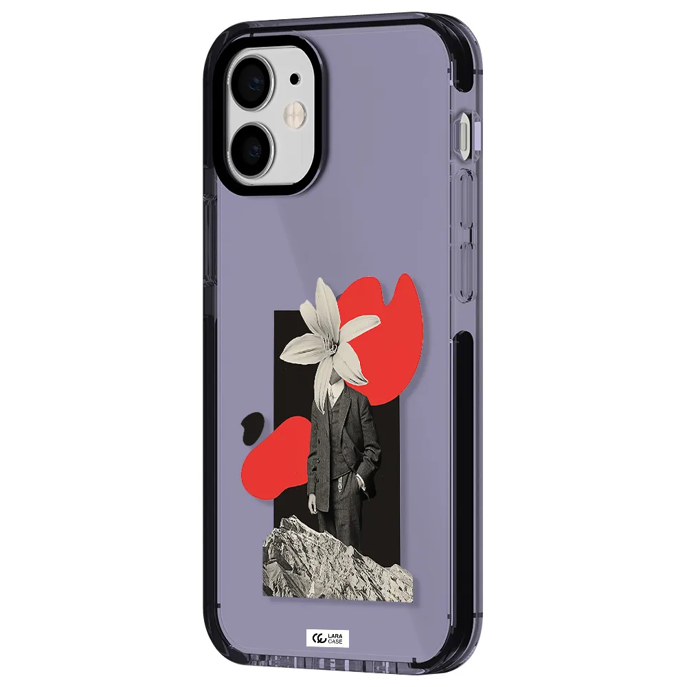a man in a suit with a flower head Apple iPhone 12 mini impact Lilac Case
