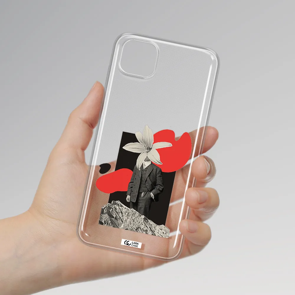 a man in a suit with a flower head Huawei Honor 9S Clear TPU Case