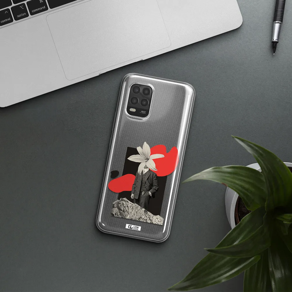 a man in a suit with a flower head Xiaomi Mi 10 Lite Clear TPU Case