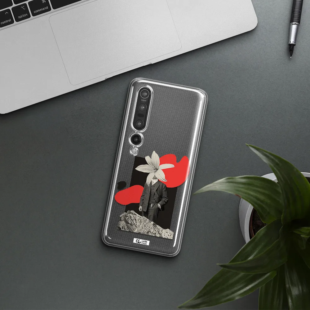a man in a suit with a flower head Xiaomi Mi 10 Pro Clear TPU Case