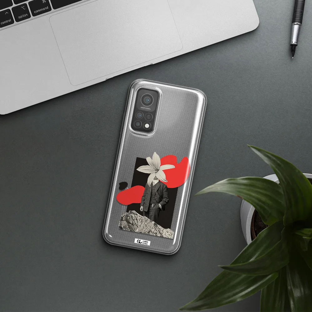 a man in a suit with a flower head Xiaomi Mi 10 T Pro Clear TPU Case