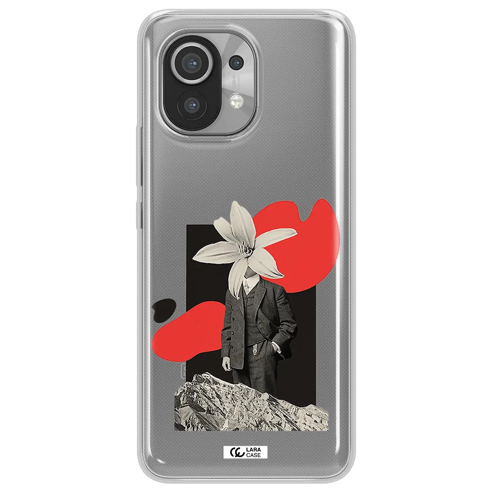 a man in a suit with a flower head Xiaomi Mi 11 Clear TPU Case