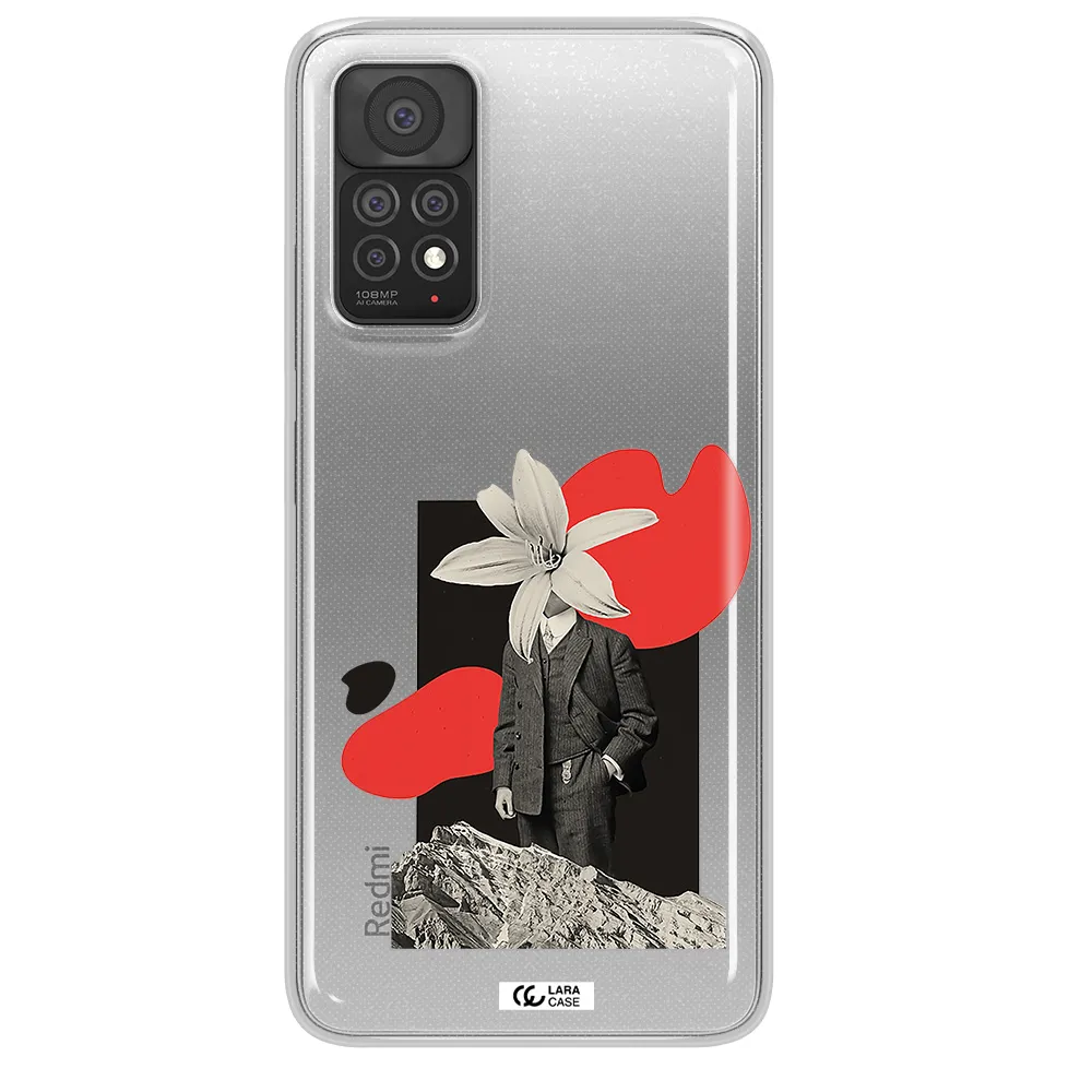 a man in a suit with a flower head Xiaomi Note 11 Pro Clear TPU Case