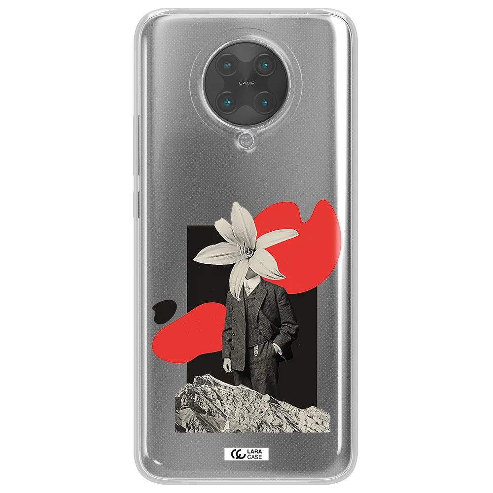a man in a suit with a flower head Xiaomi Poco F2 Pro Clear TPU Case
