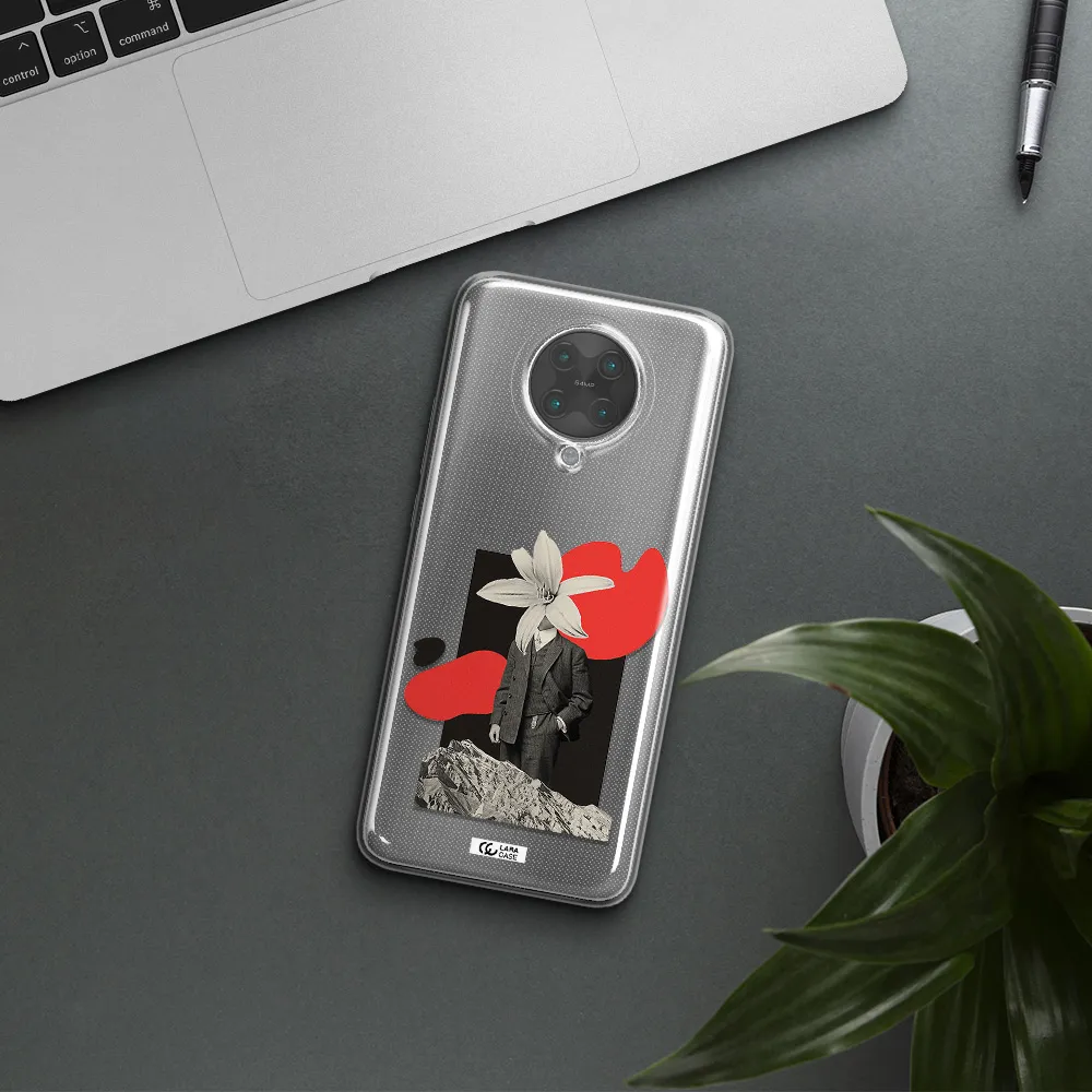 a man in a suit with a flower head Xiaomi Poco F2 Pro Clear TPU Case