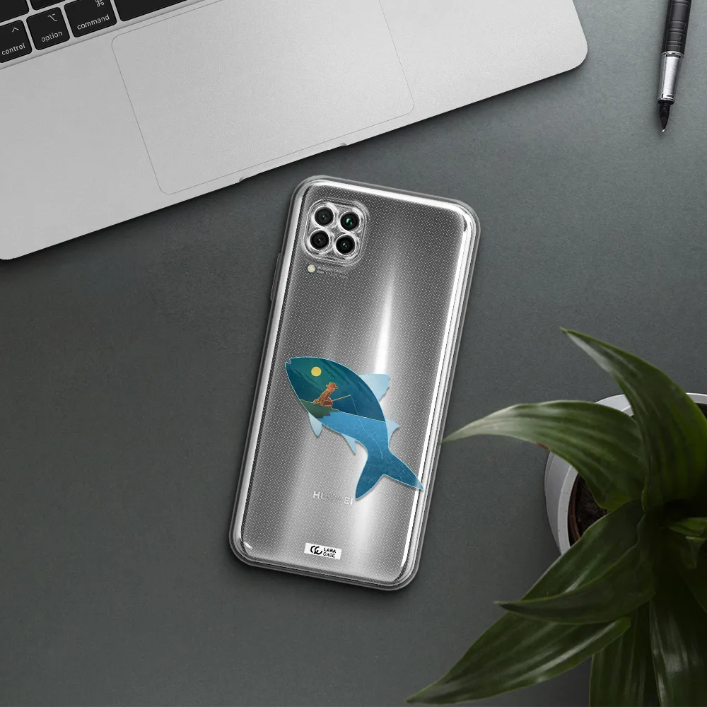 A Fish With A Man Fishing Huawei Nova 7I Clear Tpu Case