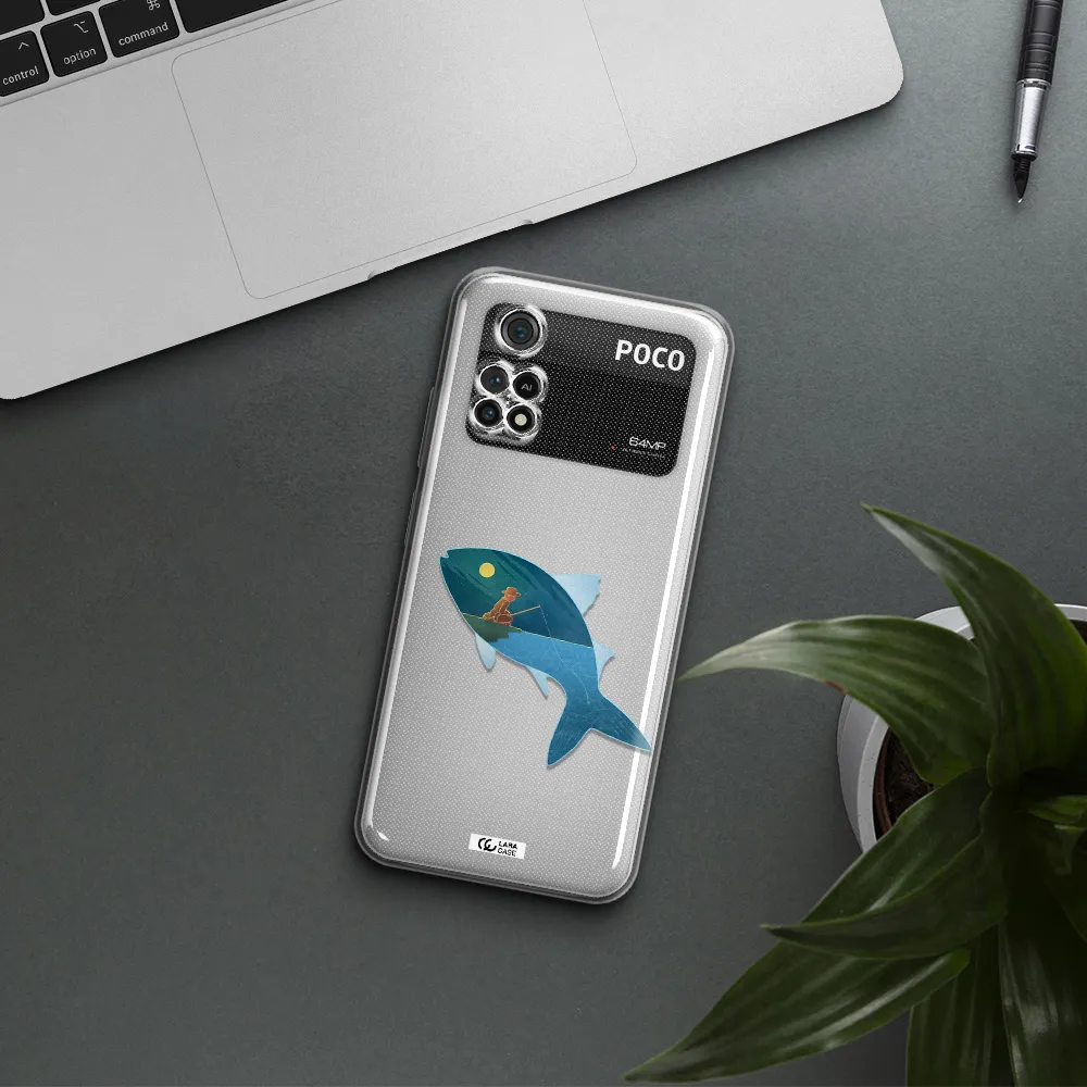 A Fish With A Man Fishing Xiaomi Poco M4 Pro 4G Clear Tpu Case