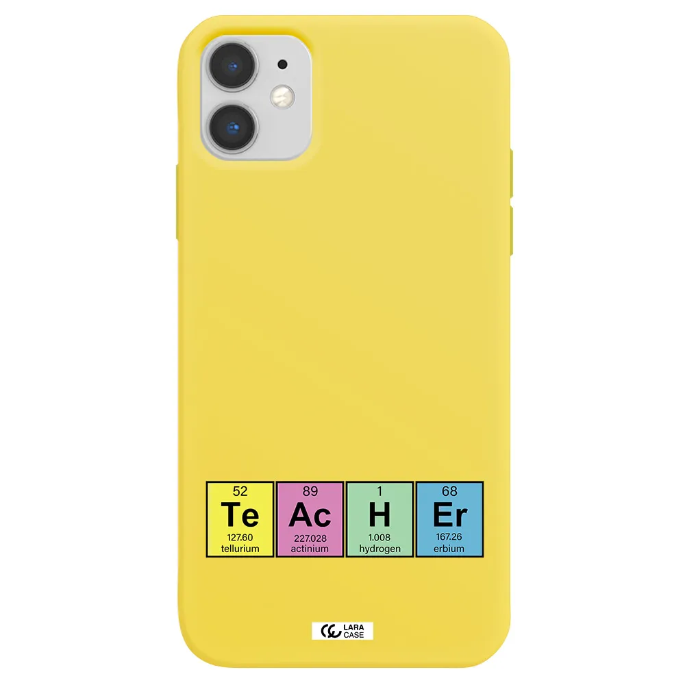 a screenshot of a cell phone Apple iPhone 11 Silicone canary yellow Case
