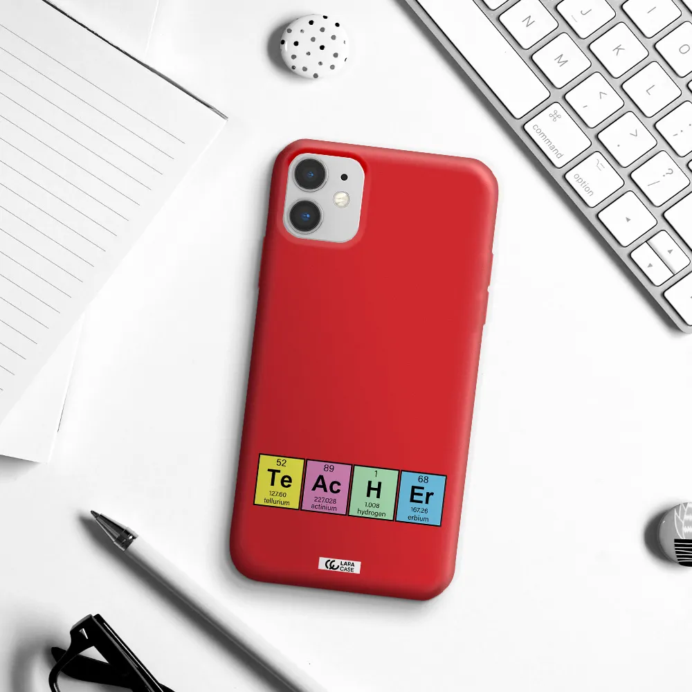 a screenshot of a cell phone Apple iPhone 11 Silicone Imperial Red Case