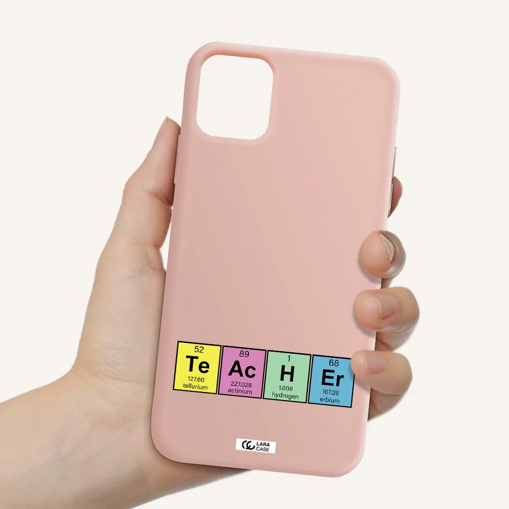 a screenshot of a cell phone Apple iPhone 11 Silicone pastel pink Case