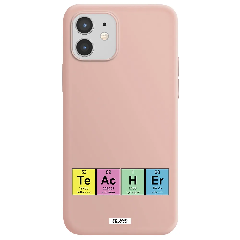 a screenshot of a cell phone Apple iPhone 12 Silicone pastel pink Case