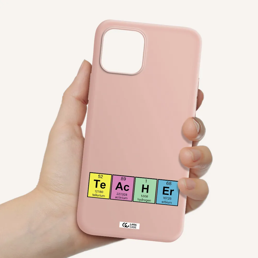 a screenshot of a cell phone Apple iPhone 12 Silicone pastel pink Case