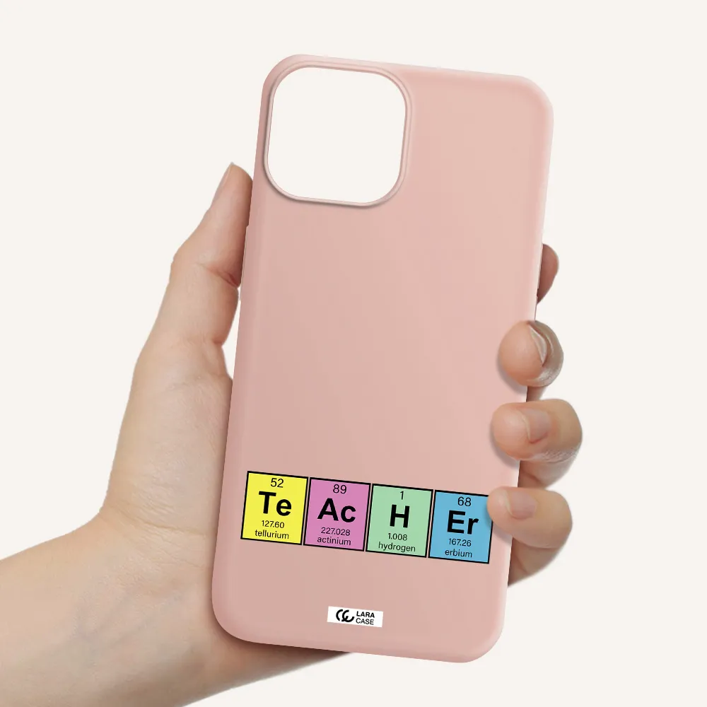 a screenshot of a cell phone Apple iPhone 13 Silicone pastel pink Case