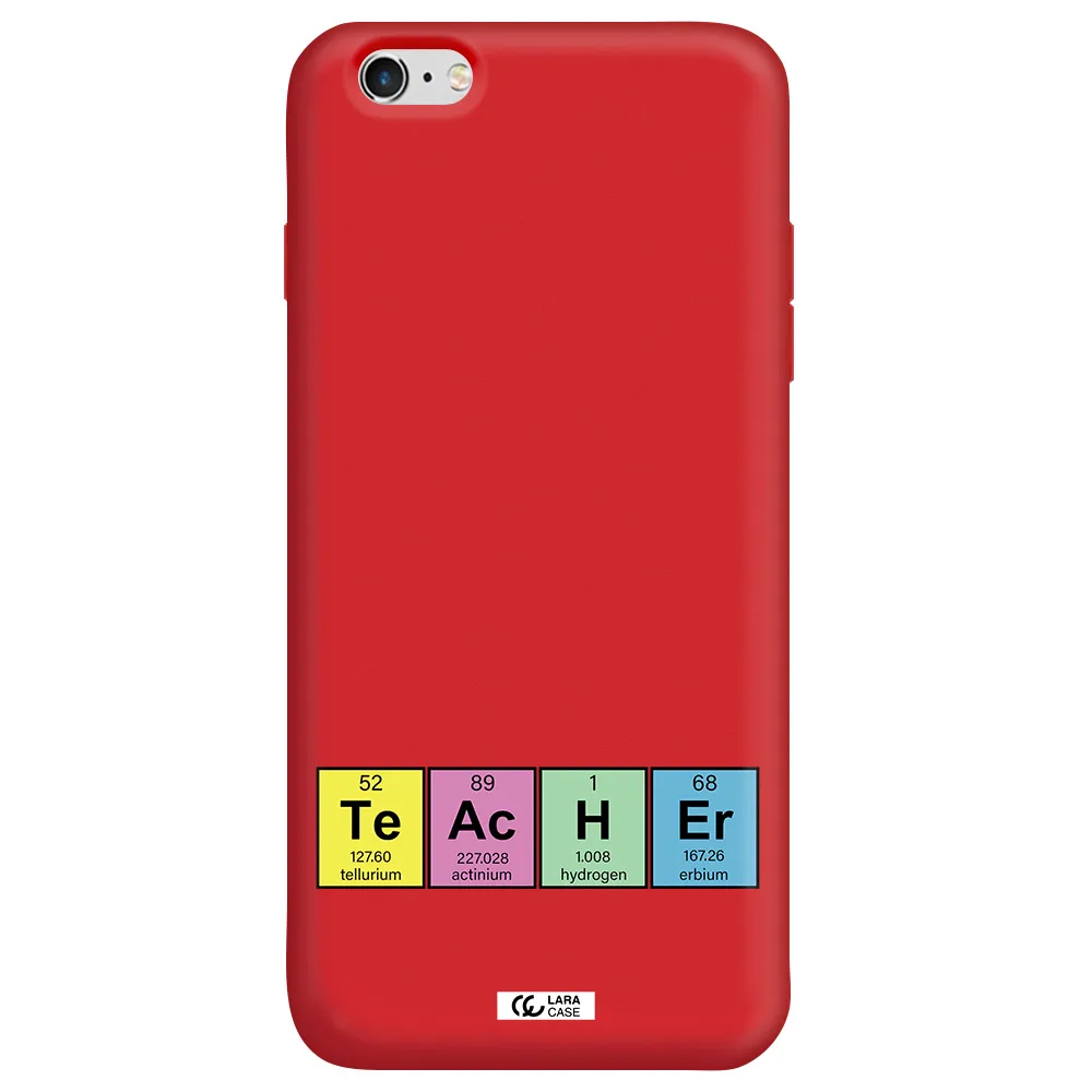a screenshot of a cell phone Apple iPhone 6 plus Silicone Imperial Red Case