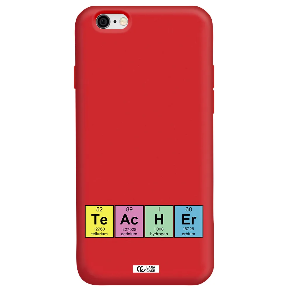 a screenshot of a cell phone Apple iPhone 6 Silicone Imperial Red Case