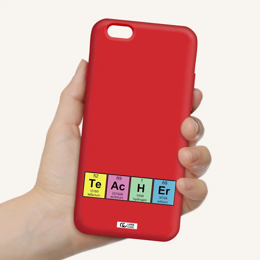 a screenshot of a cell phone Apple iPhone 6 Silicone Imperial Red Case