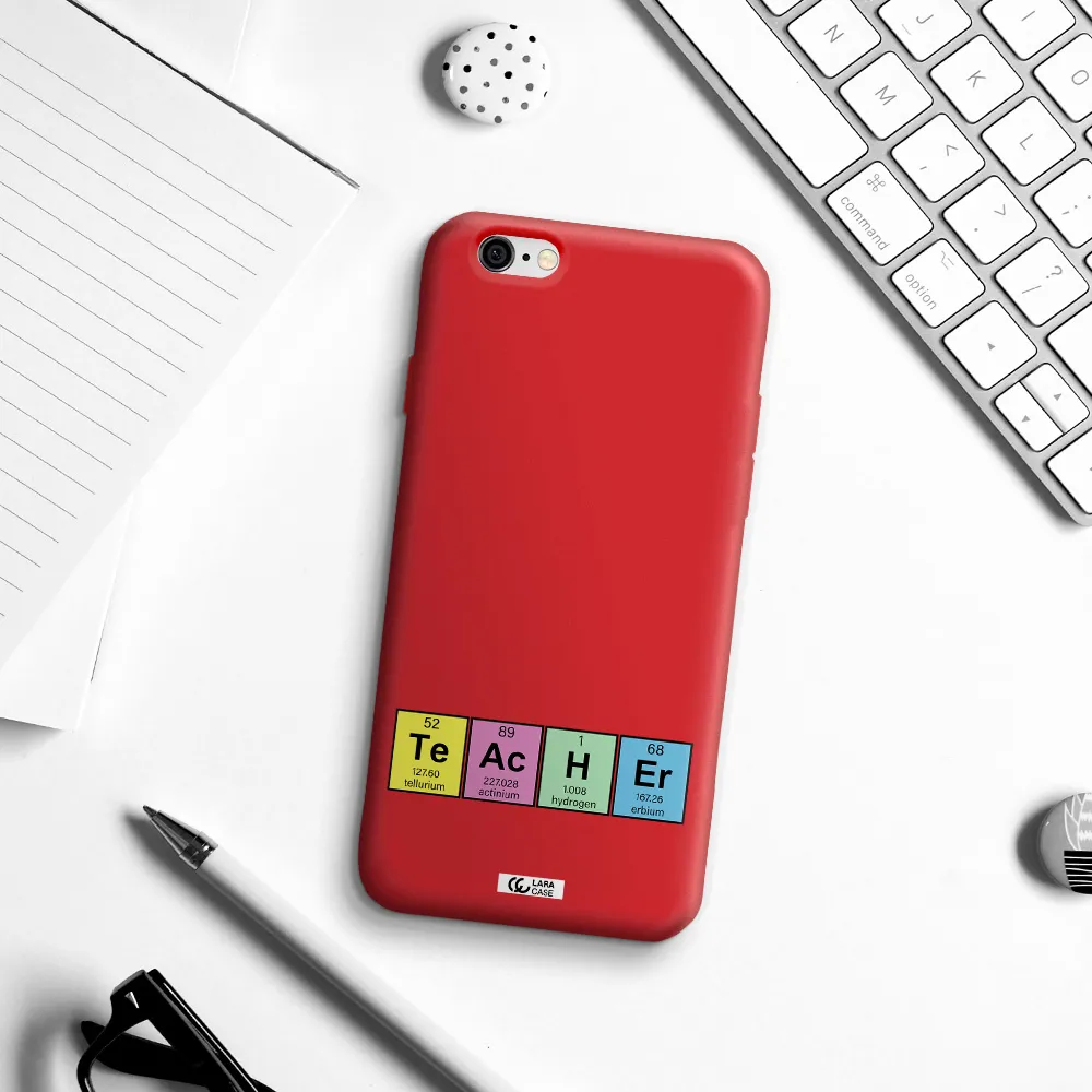 a screenshot of a cell phone Apple iPhone 6 Silicone Imperial Red Case