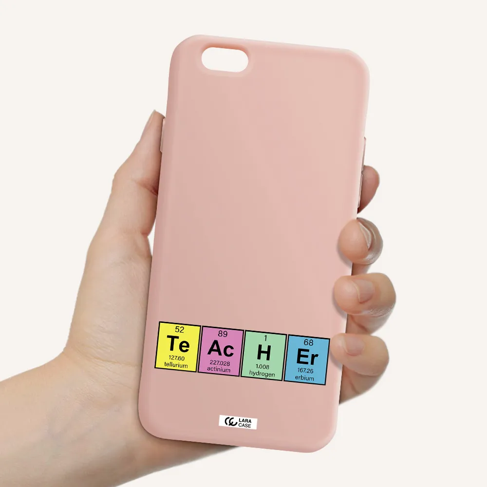 a screenshot of a cell phone Apple iPhone 6 Silicone pastel pink Case
