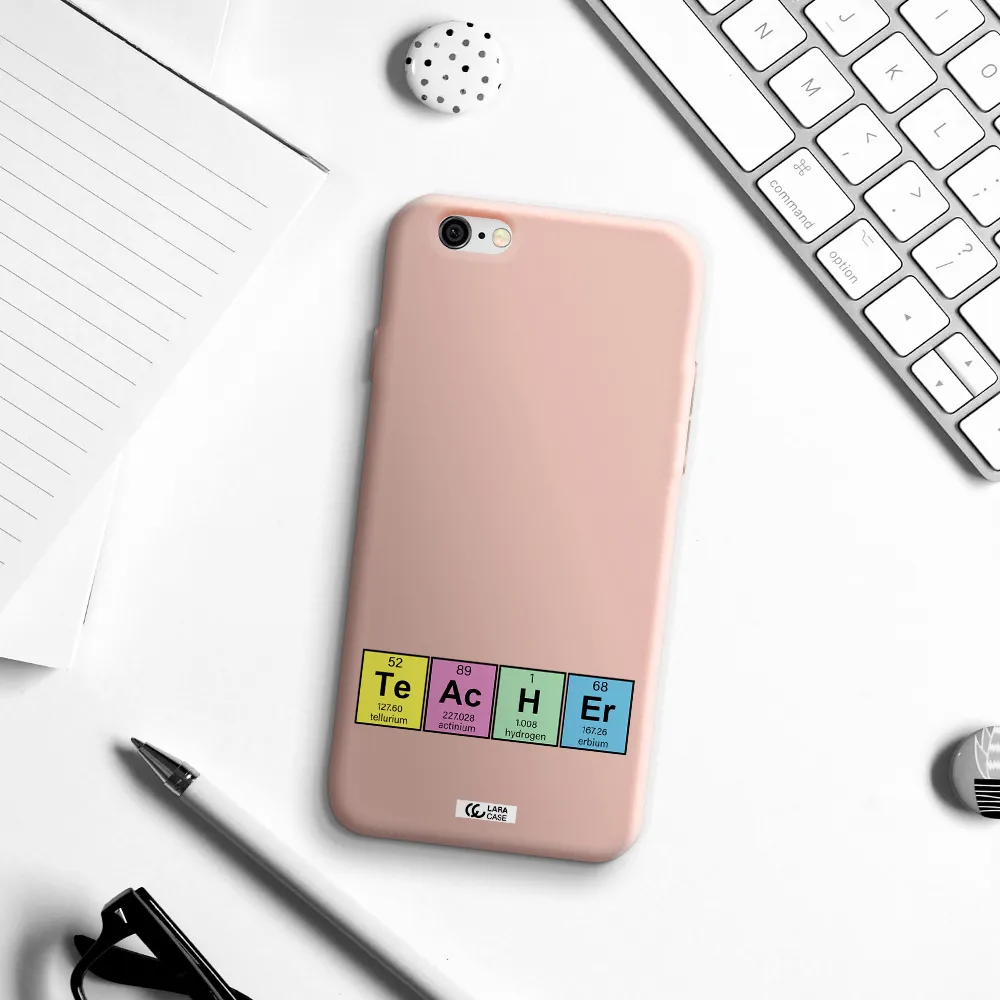 a screenshot of a cell phone Apple iPhone 6 Silicone pastel pink Case