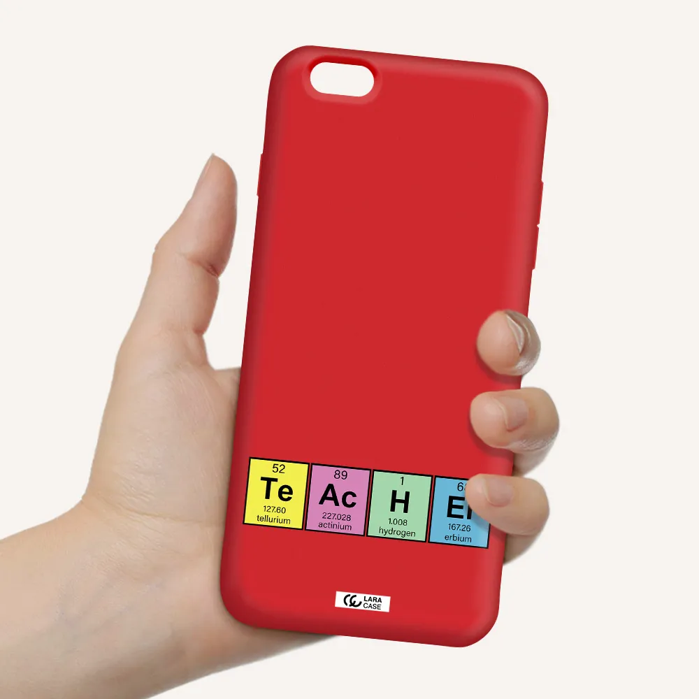 a screenshot of a cell phone Apple iPhone 6S Silicone Imperial Red Case