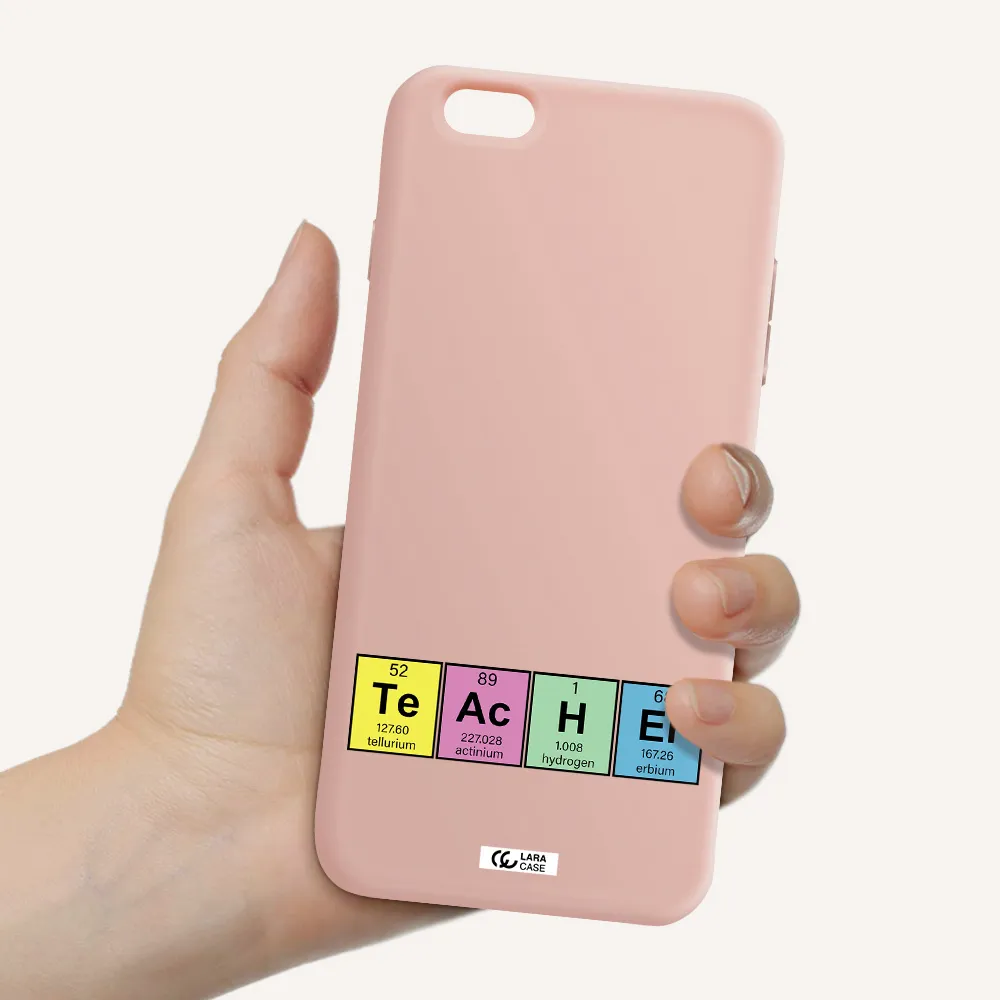 a screenshot of a cell phone Apple iPhone 6S Silicone pastel pink Case