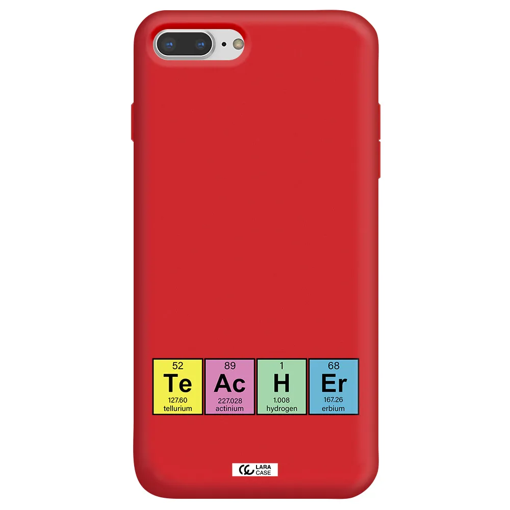 a screenshot of a cell phone Apple iPhone 7 plus Silicone Imperial Red Case