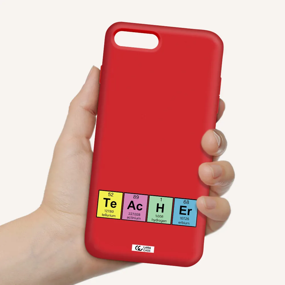 a screenshot of a cell phone Apple iPhone 7 plus Silicone Imperial Red Case