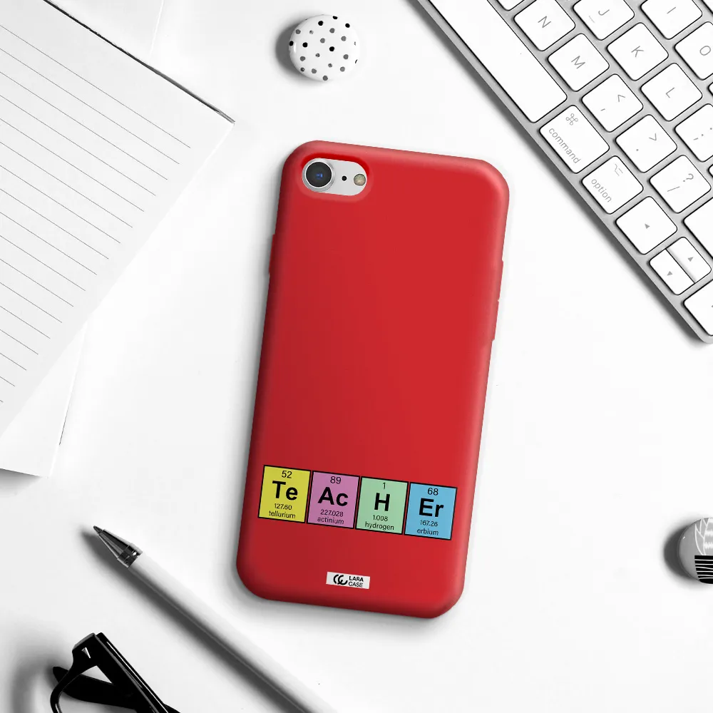 a screenshot of a cell phone Apple iPhone 7 Silicone Imperial Red Case