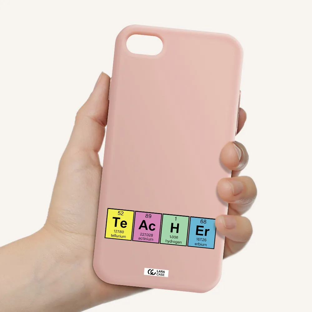 a screenshot of a cell phone Apple iPhone 7 Silicone pastel pink Case