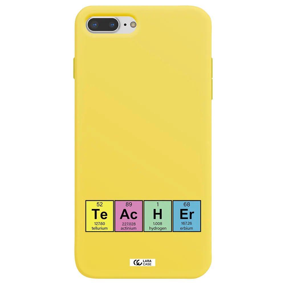 a screenshot of a cell phone Apple iPhone 8 plus Silicone canary yellow Case