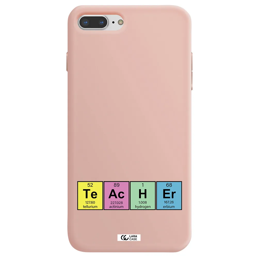 a screenshot of a cell phone Apple iPhone 8 plus Silicone pastel pink Case
