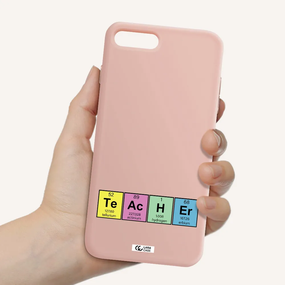 a screenshot of a cell phone Apple iPhone 8 plus Silicone pastel pink Case
