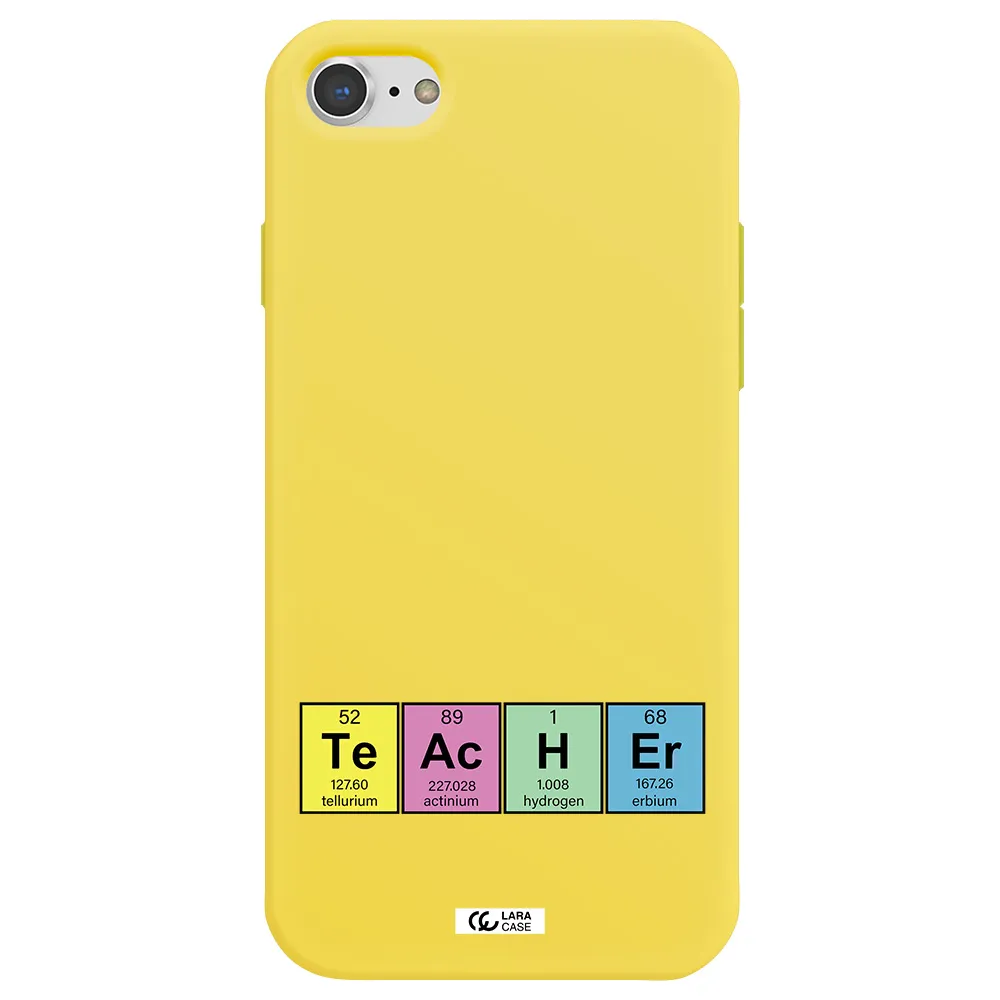 a screenshot of a cell phone Apple iPhone 8 Silicone canary yellow Case