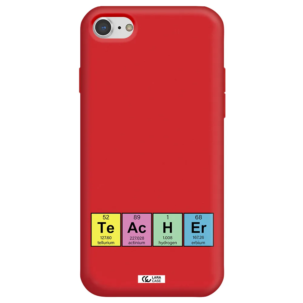 a screenshot of a cell phone Apple iPhone 8 Silicone Imperial Red Case