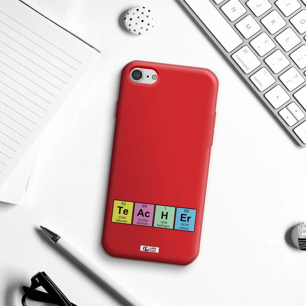 a screenshot of a cell phone Apple iPhone 8 Silicone Imperial Red Case