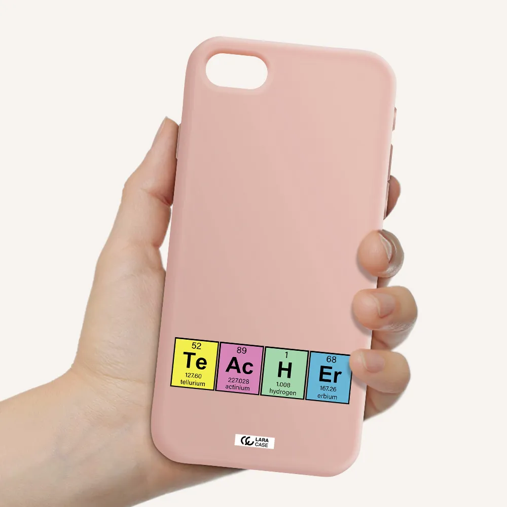 a screenshot of a cell phone Apple iPhone se 2020 Silicone pastel pink Case