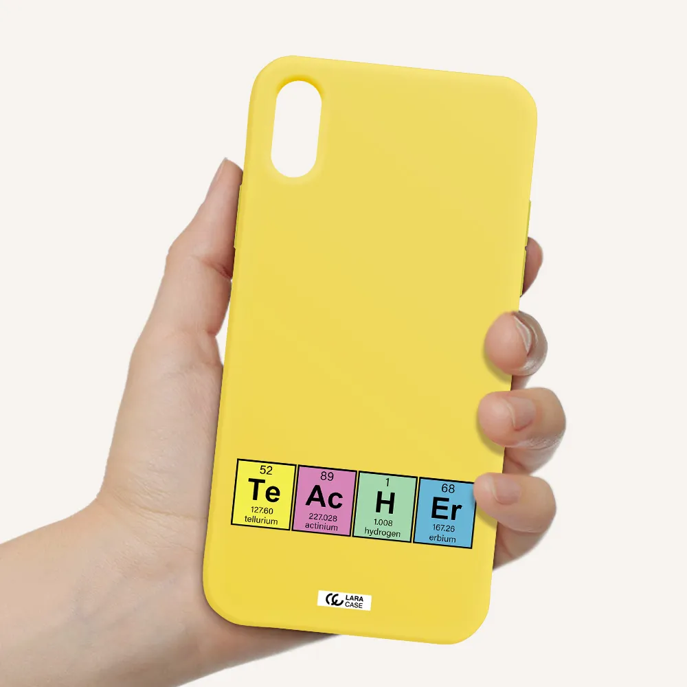 a screenshot of a cell phone Apple iPhone X Silicone canary yellow Case