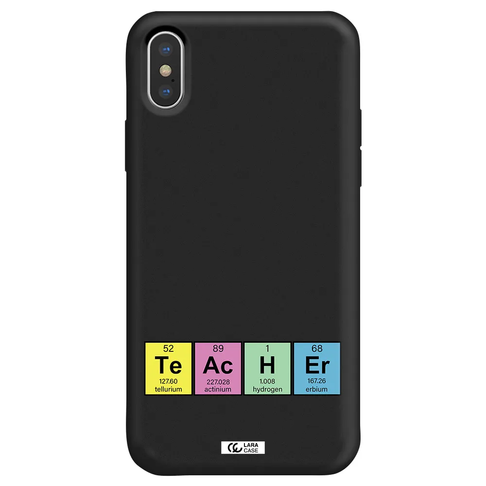 a screenshot of a cell phone Apple iPhone XS Silicone black Case