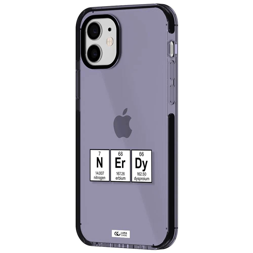 a group of periodic table symbols Apple iPhone 11 impact Lilac Case