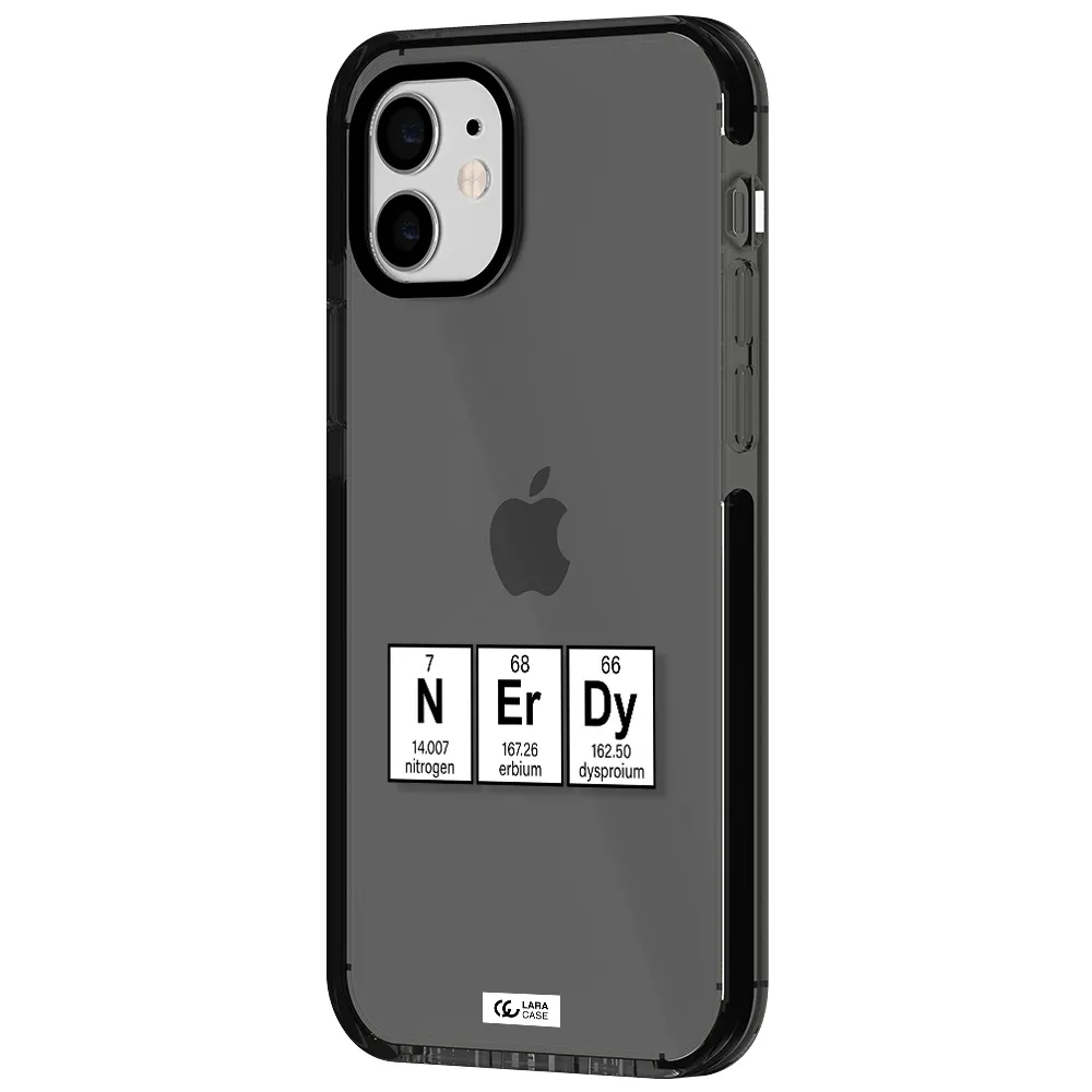 a group of periodic table symbols Apple iPhone 11 impact Smoke Black Case