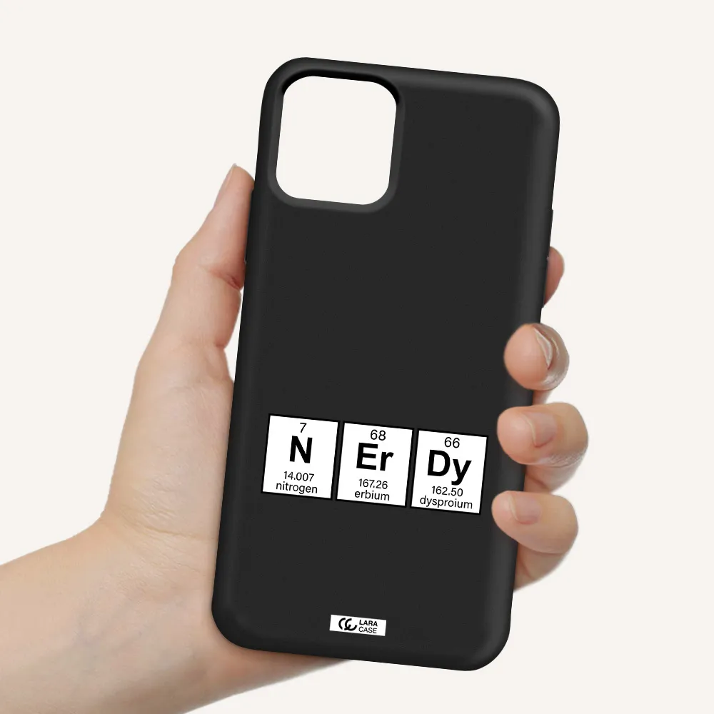 a group of periodic table symbols Apple iPhone 11 pro max Silicone black Case