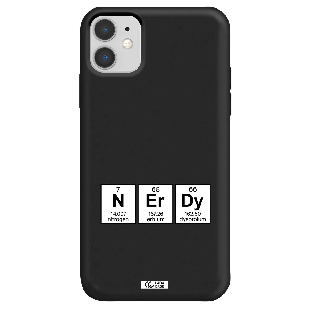 a group of periodic table symbols Apple iPhone 11 Silicone black Case