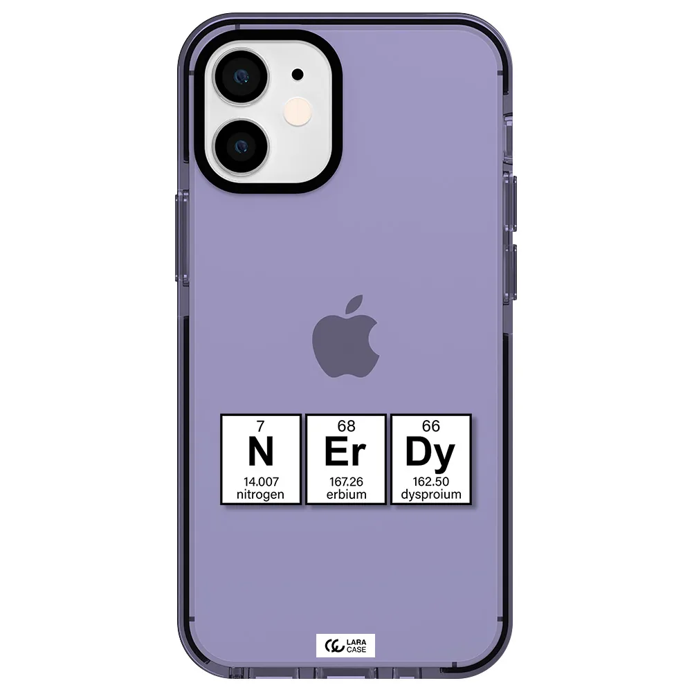 a group of periodic table symbols Apple iPhone 12 mini impact Lilac Case