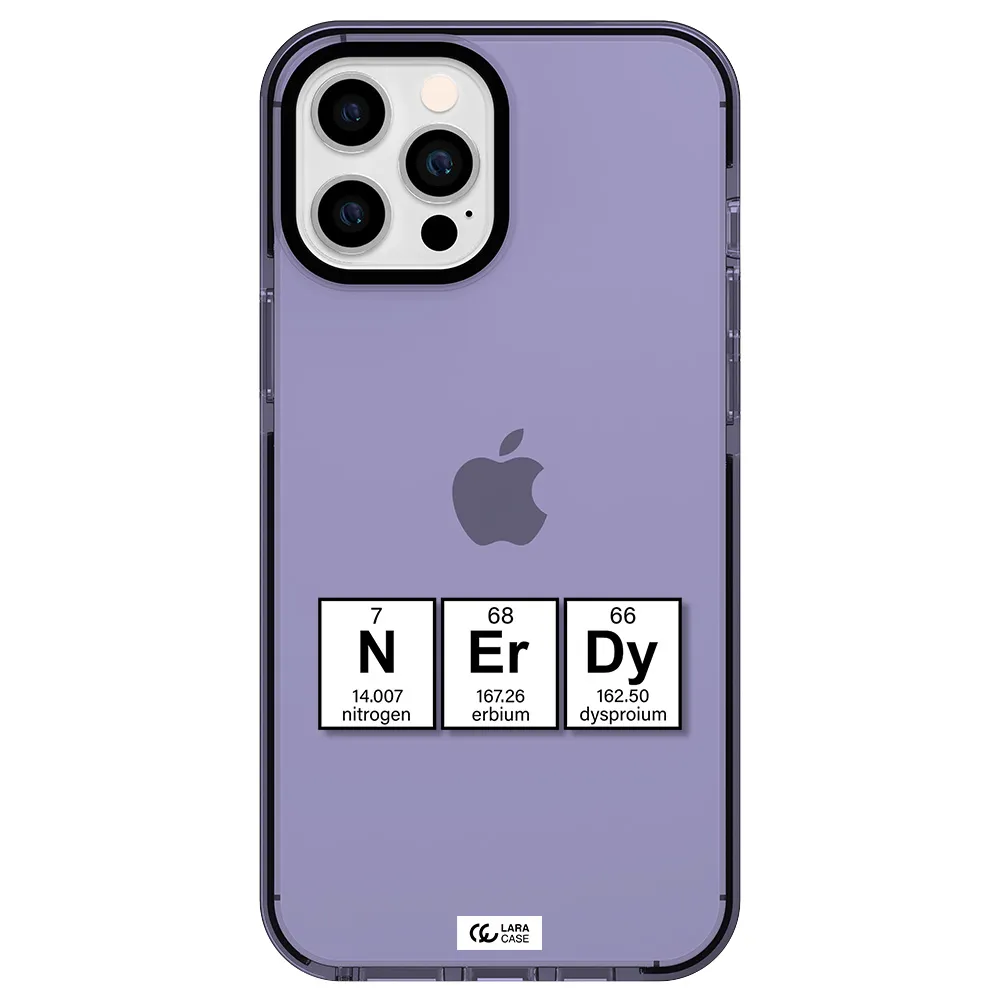a group of periodic table symbols Apple iPhone 12 pro max impact Lilac Case