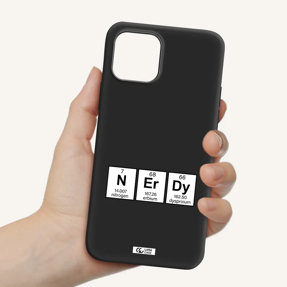 a group of periodic table symbols Apple iPhone 12 Silicone black Case