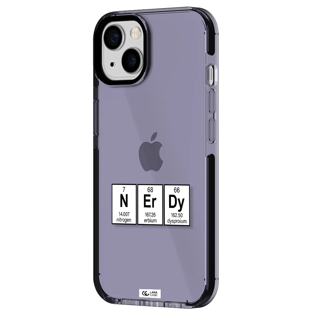 a group of periodic table symbols Apple iPhone 13 impact Lilac Case