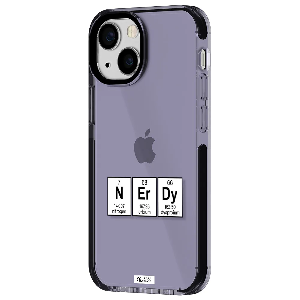 a group of periodic table symbols Apple iPhone 13 mini impact Lilac Case