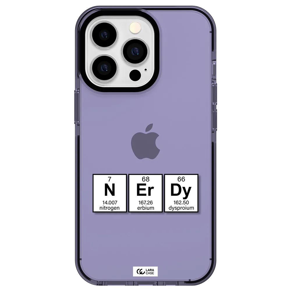 a group of periodic table symbols Apple iPhone 13 Pro impact Lilac Case